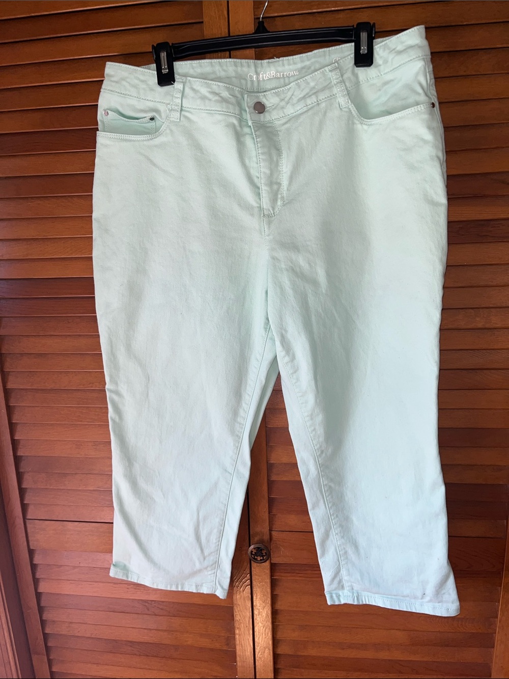 Croft & Barrow Mint Green Capri Jeans Size 16